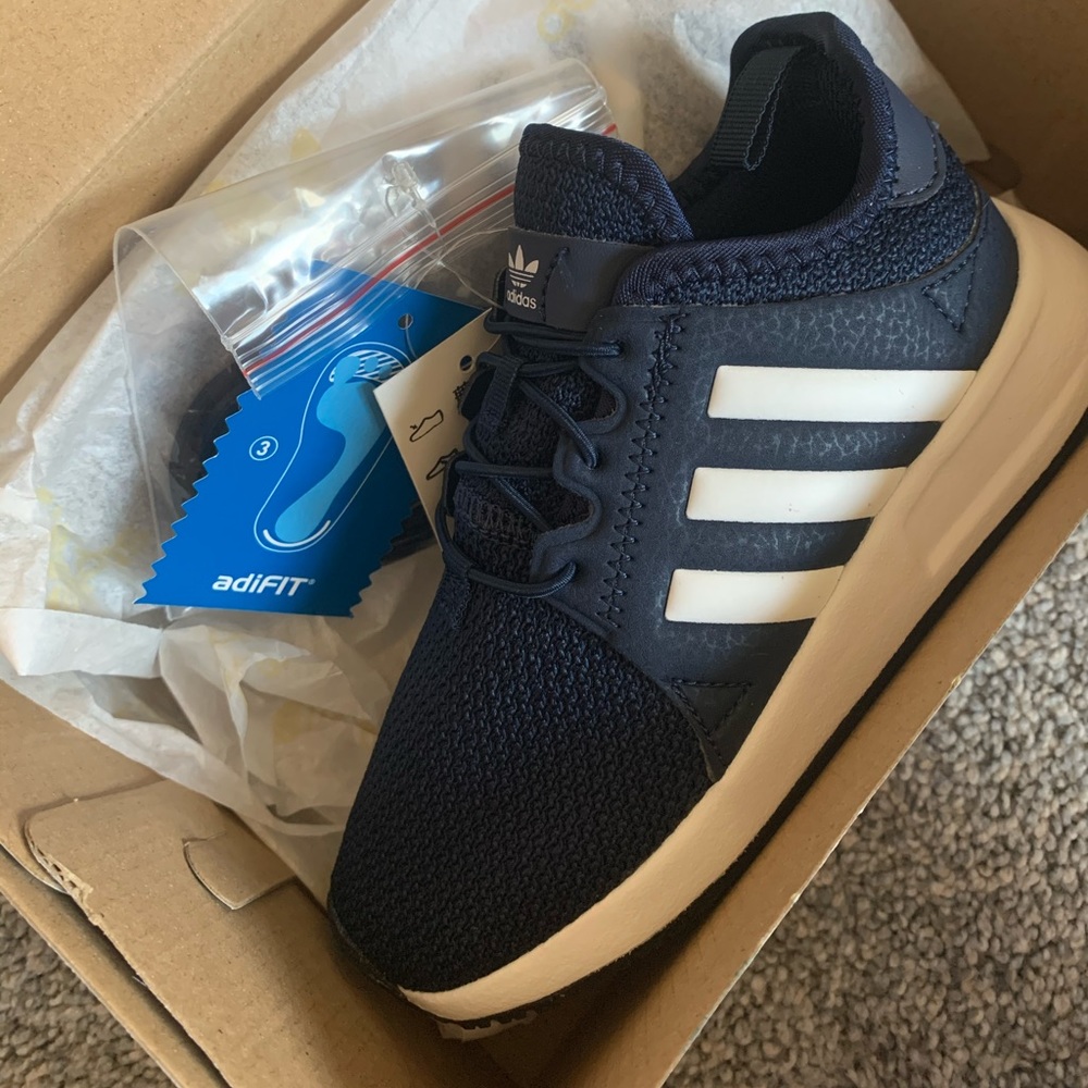Brand new in box navy blue size 10k adidas shoes